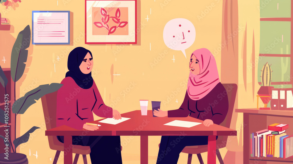 happy young arab business woman talking happy young arab business woman talking