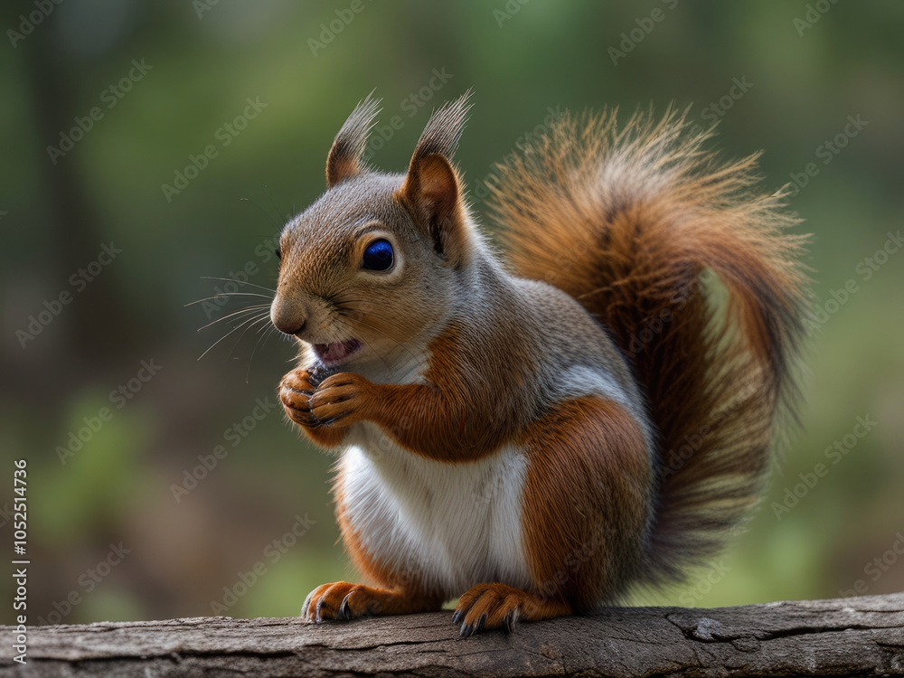Squirrel full body isolate on transparency background PNG Squirrel full body isolate on transparency background PNG