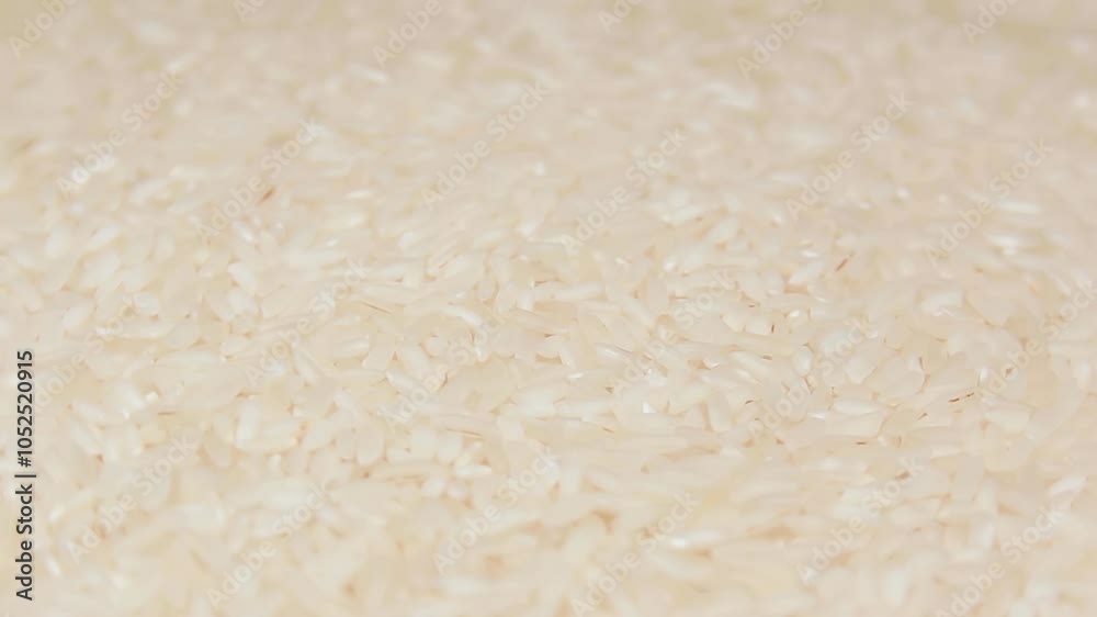 Dry Uncooked White Rice Rotating. Scattered Raw Long Grain Rice. Asian Cuisine and Culture. Healthy Eating Ingredients. Diet Food Dry Uncooked White Rice Rotating. Scattered Raw Long Grain Rice. Asian Cuisine and Culture. Healthy Eating Ingredients. Diet Food