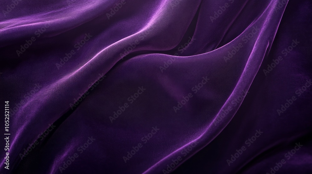 Obraz premium A dark purple background with soft highlights and shadows, creating a moody, luxurious feel