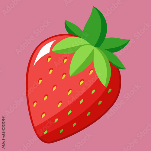 strawberry on a white background