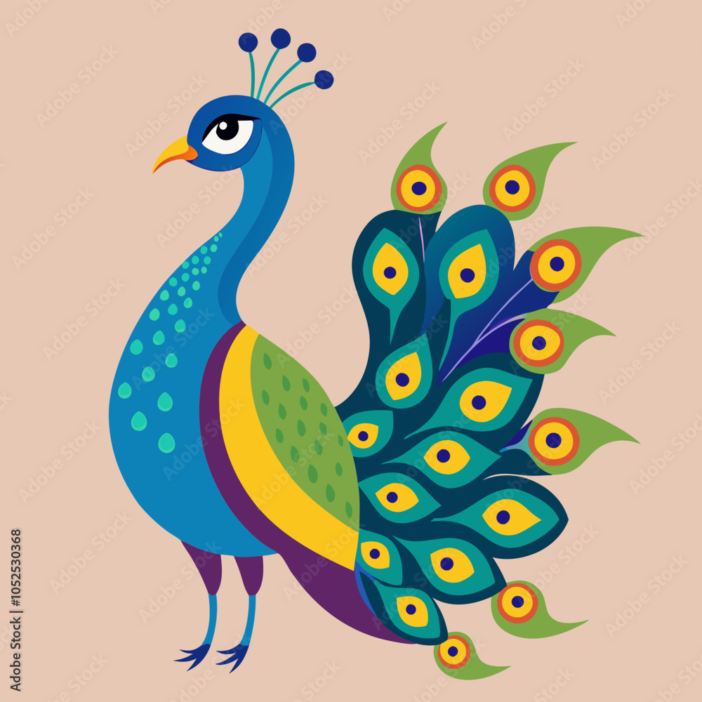 Fototapeta premium peacock with feathers