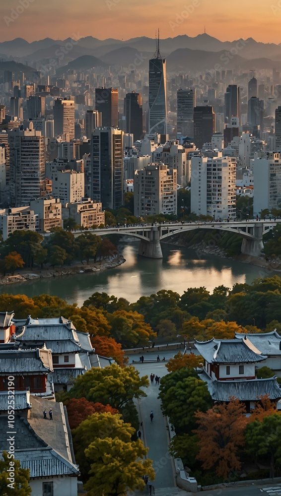 Fototapeta premium Scenery of Seoul, South Korea.