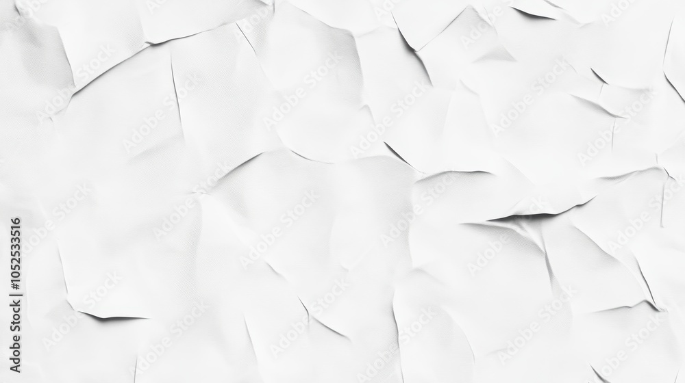Wrinkled White Paper Texture Wrinkled White Paper Texture