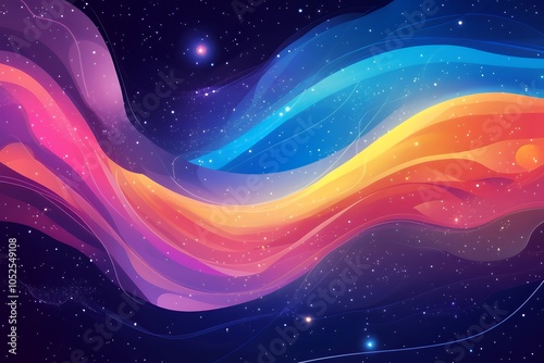 Abstract Cosmic Waves with Stars