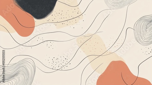 A hand-drawn line art desig...