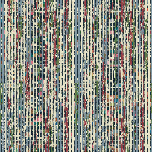 Multicolour Irregular Broken Stripe Pattern