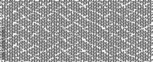 Monochrome texture composed of irregular graphic elements. Distressed uneven grunge background. Abstract vector illustration. Overlay for interesting effect and depth. Isolated on white background.