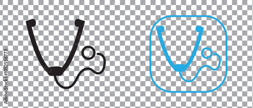 stethoscope icon. Healthcare stethoscope vector.