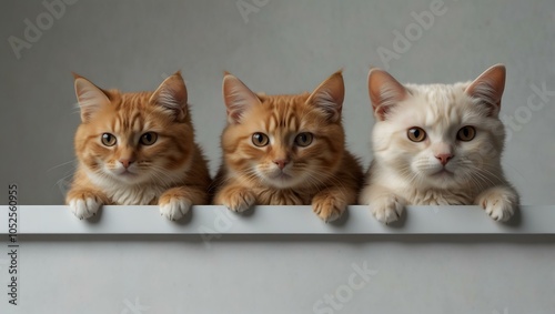 Cute pets hanging over a white website banner.