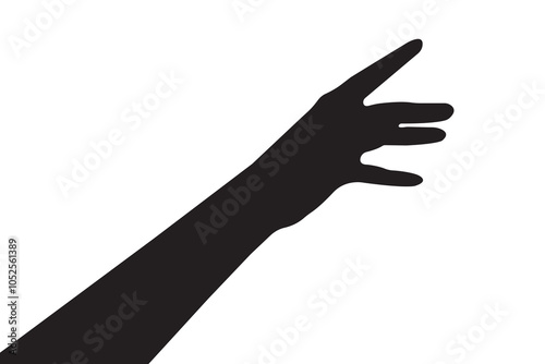 hand silhouettes isolated on white, hand pointing isolated on white, hand pointing at something, hands gesturing black