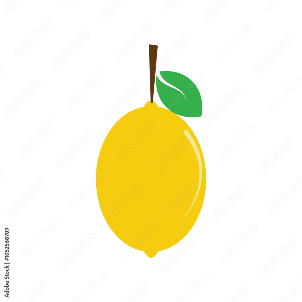 lemon icon. fresh fruit isolated on white background. vector illustration. lemon icon. fresh fruit isolated on white background. vector illustration.