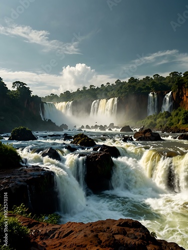 Iguazu Falls from the Brazilian side.