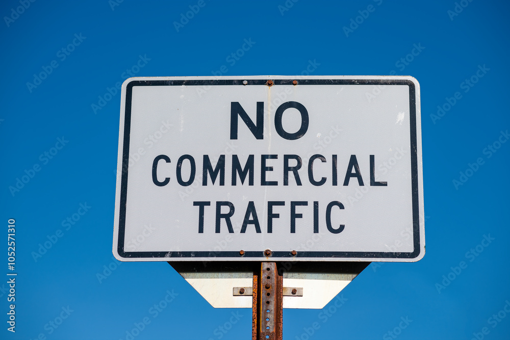 Street signs for No Commercial Traffic Street signs for No Commercial Traffic
