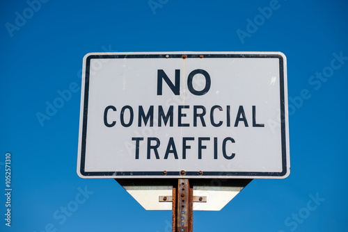  Street signs for No Commercial Traffic 