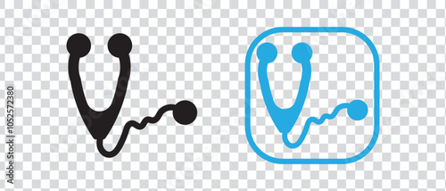 stethoscope icon. Healthcare stethoscope vector.