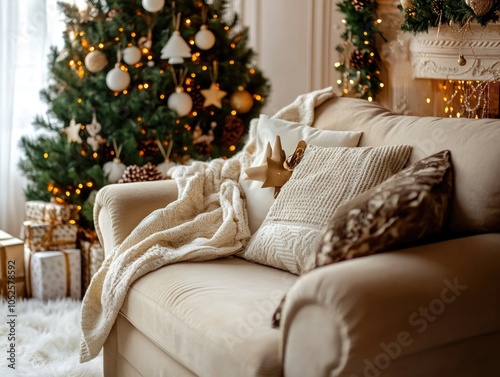 Cozy Christmas Living Room photo