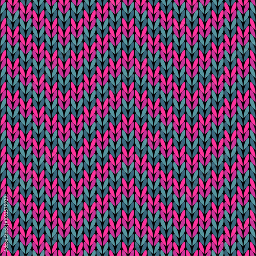 Knitted background pattern wallpaper knitting decorative print handmade textile knitting handiwork