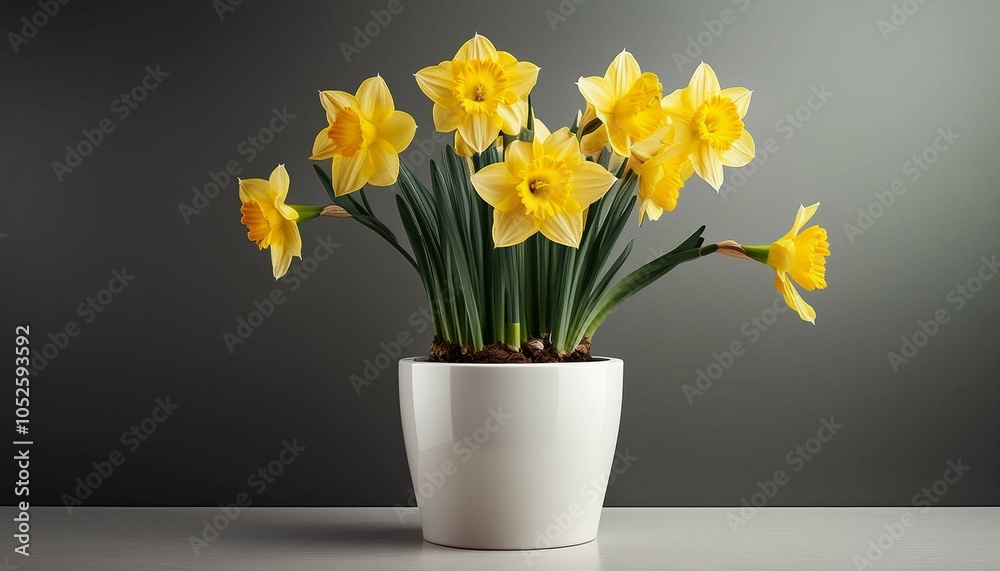 custom made wallpaper toronto digitalView of Plant with flowers on plain background