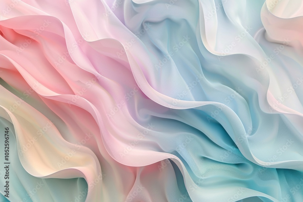 Fototapeta premium Abstract pastel background with soft pink, blue, and green hues, ideal for a modern and minimalistic look