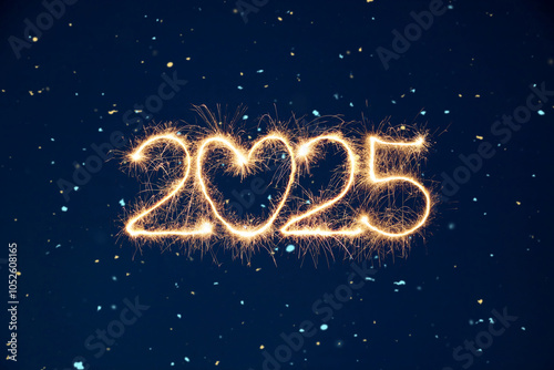 Minimalistic New Year 2025 Poster