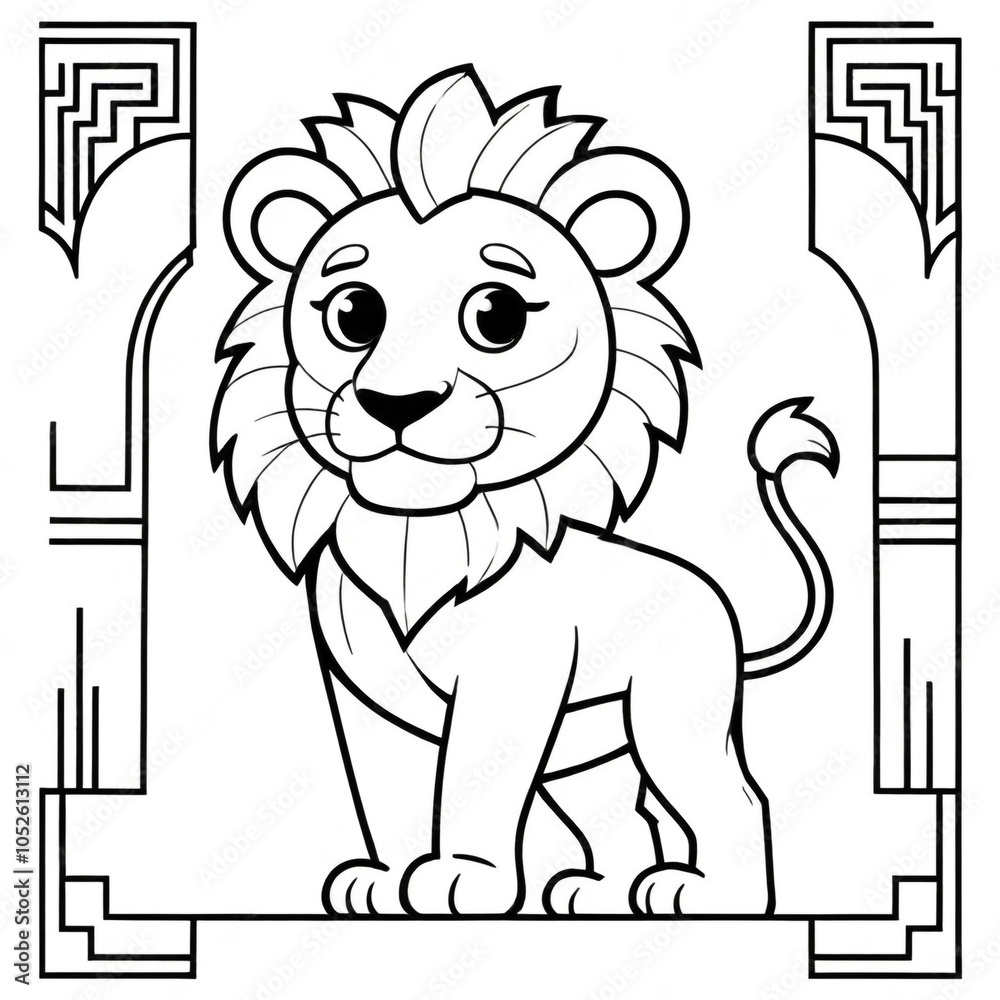 cartoon lion coloring book pages, black and white designs for kids and toddlers, a resource for preschool teachers cartoon lion coloring book pages, black and white designs for kids and toddlers, a resource for preschool teachers