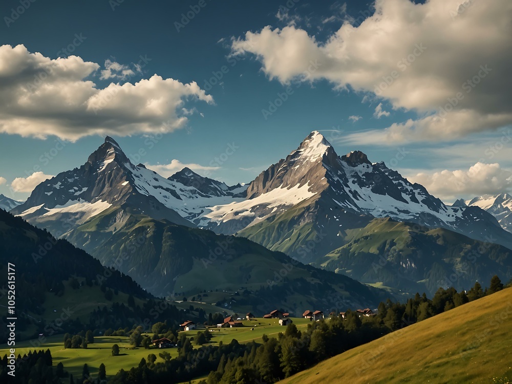 Fototapeta premium Swiss Alps.