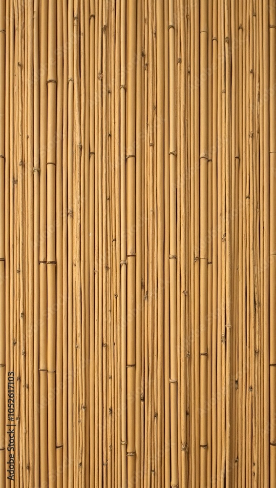 Tightly woven bamboo mat wall in warm brown tones evoking a tropical handcrafted aesthetic Tightly woven bamboo mat wall in warm brown tones evoking a tropical handcrafted aesthetic