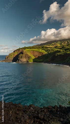 View of Honolua Bay. photo