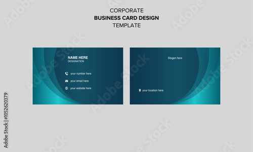 modern new creative clean minimalist corporate business card, name card and visiting card design template.