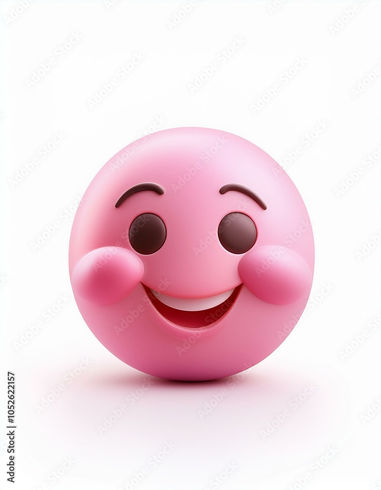 Fototapeta premium Pink Emoji Smiles