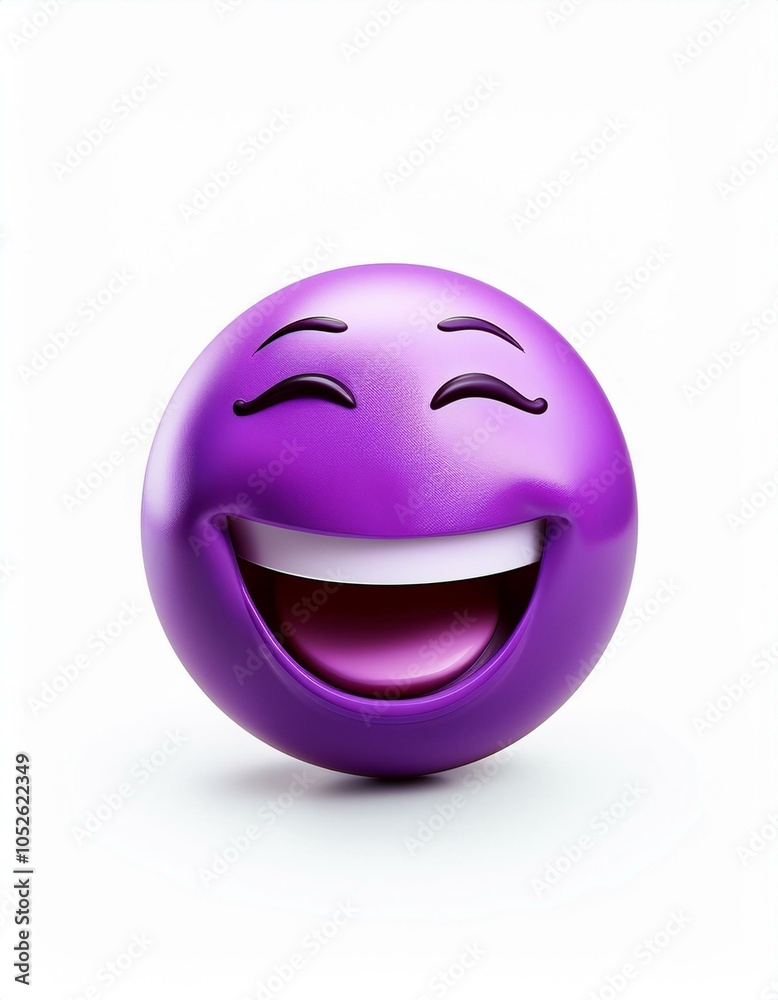 Purple emoji laughing Purple emoji laughing