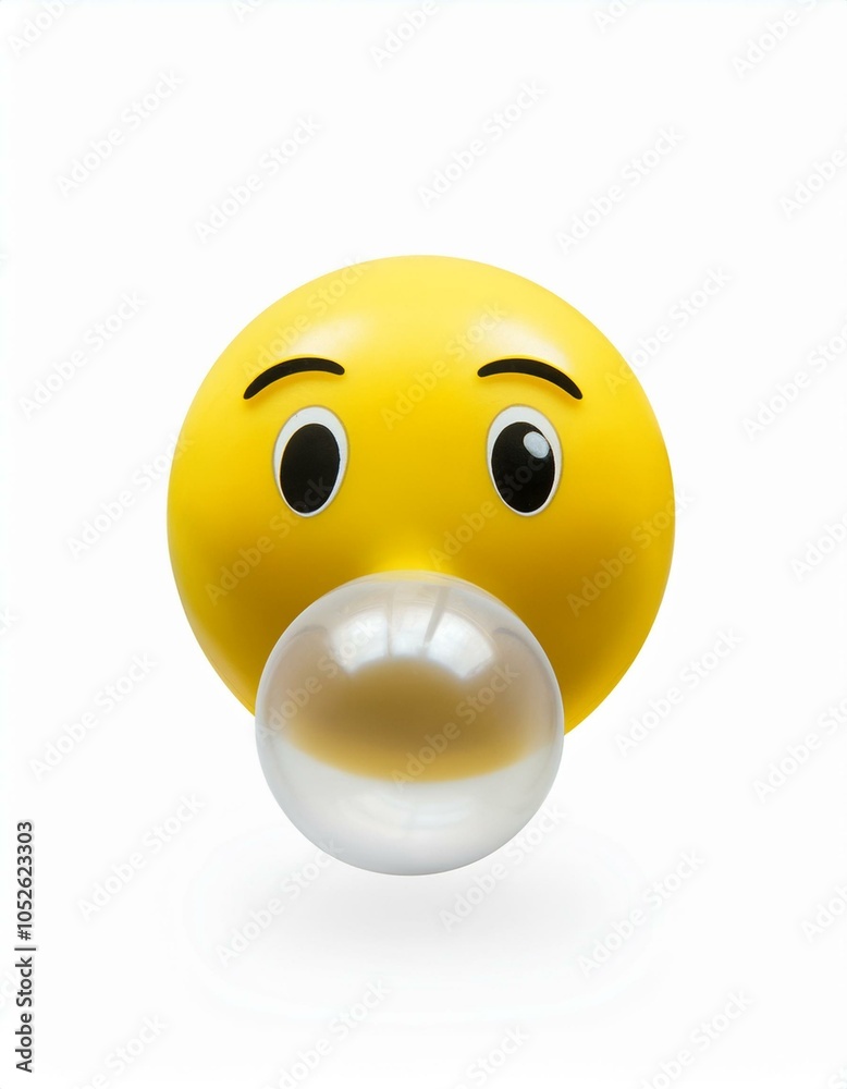 Fototapeta premium Chewing gum emoji