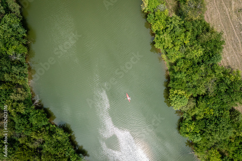 Kayaking on the lake photo