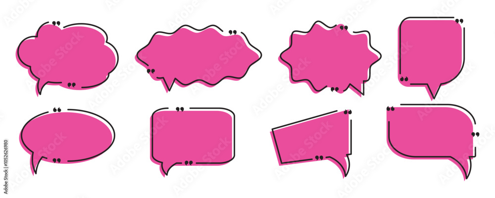 Quote box frame set. Texting quote boxes. Templates of texting black line quote frames for definition, remark, and citation design. Vector illustration. Quote box frame set. Texting quote boxes. Templates of texting black line quote frames for definition, remark, and citation design. Vector illustration.
