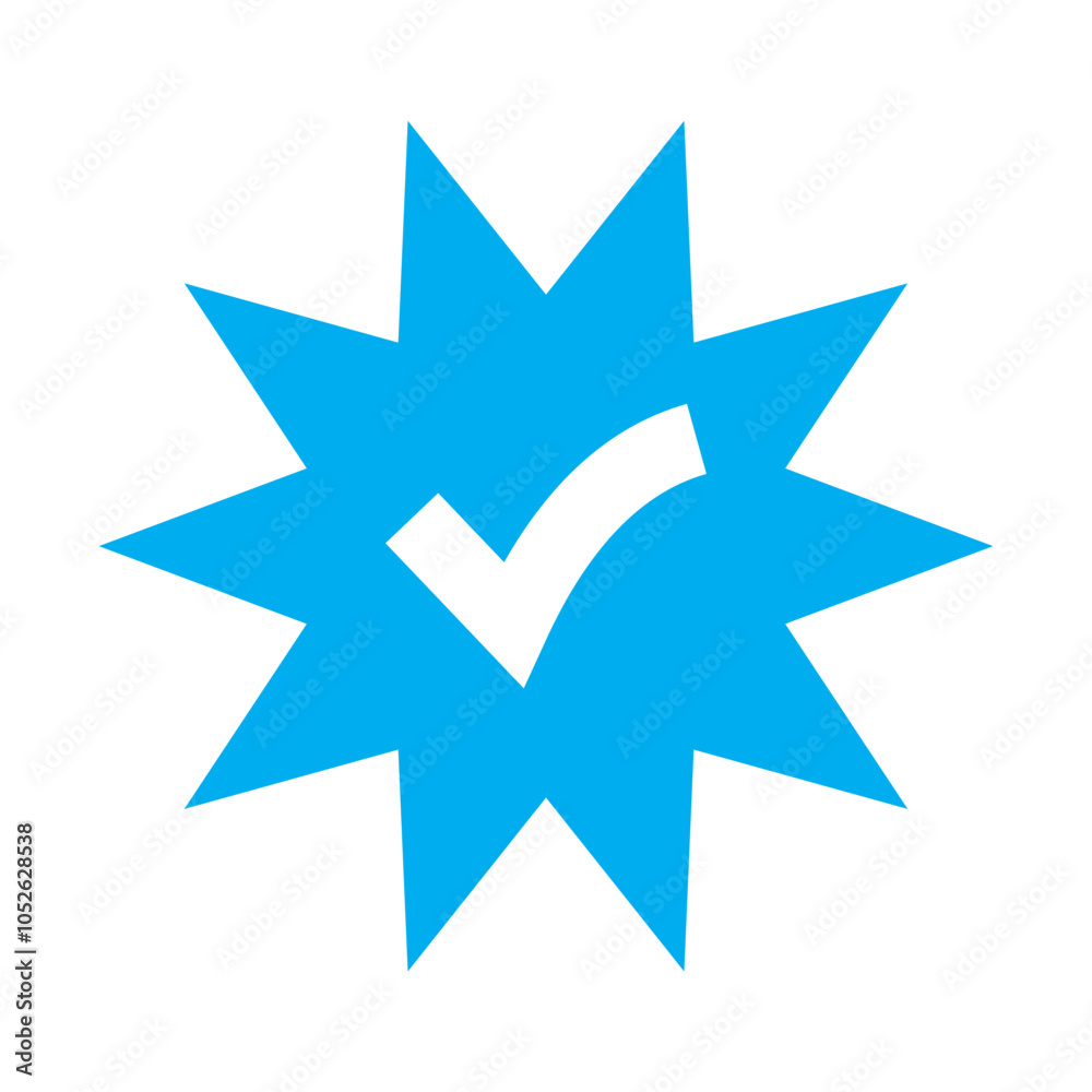 Social media and Profile Verified badge icon. Check and Approved, Accept, Instagram verified badge icon. vector illustration. Social media and Profile Verified badge icon. Check and Approved, Accept, Instagram verified badge icon. vector illustration.