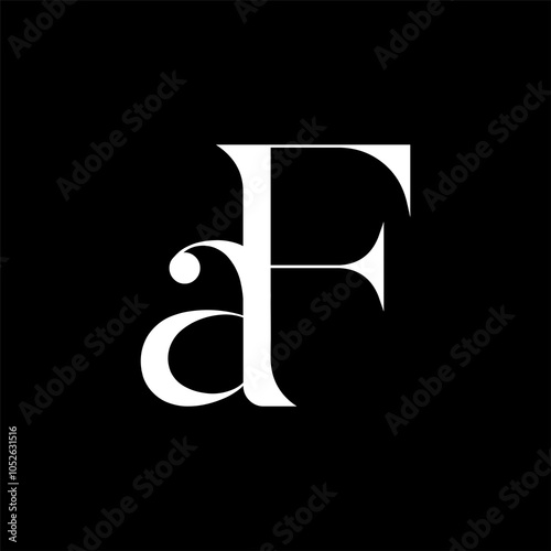 Letter AF logo icon design, af company, af modern, af luxury, af minimalist logo design
