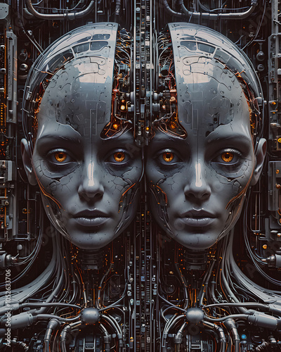 Futuristic Ai Android photo