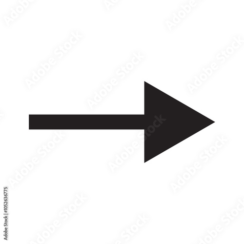 Arrow icon. flat style Arrow symbol. simple Arrow icon on a white background.