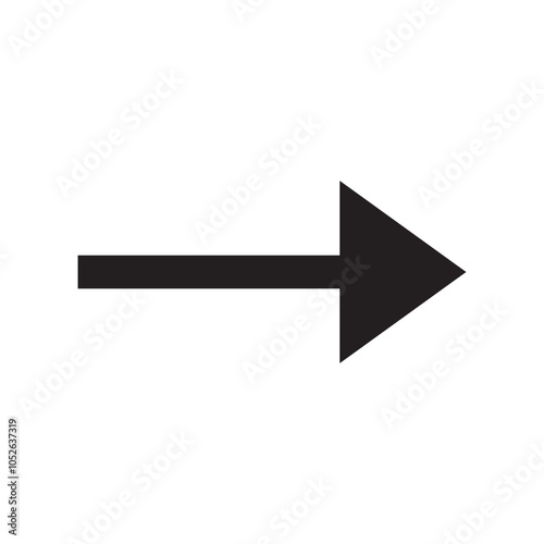 Arrow icon. flat style Arrow symbol. simple Arrow icon on a white background.