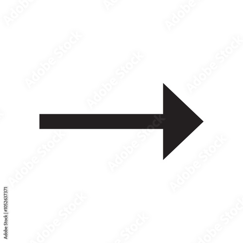 Arrow icon. flat style Arrow symbol. simple Arrow icon on a white background.