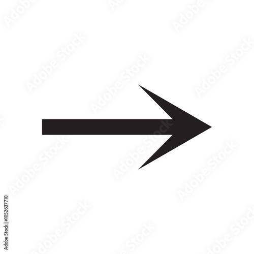 Arrow icon. flat style Arrow symbol. simple Arrow icon on a white background.