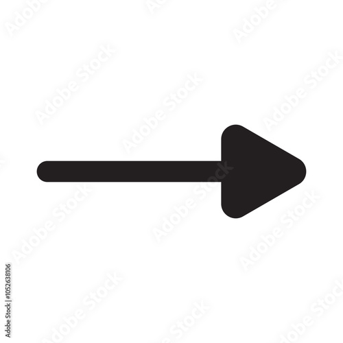 Arrow icon. flat style Arrow symbol. simple Arrow icon on a white background.