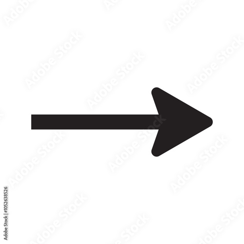 Arrow icon. flat style Arrow symbol. simple Arrow icon on a white background.