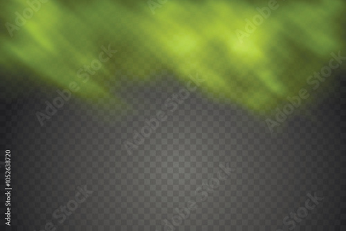 Color smoke effect background. Realistic decorative fog in the air, vapor, creeping smoke puff. Layout of cloudy smog. Transparency vector illustration