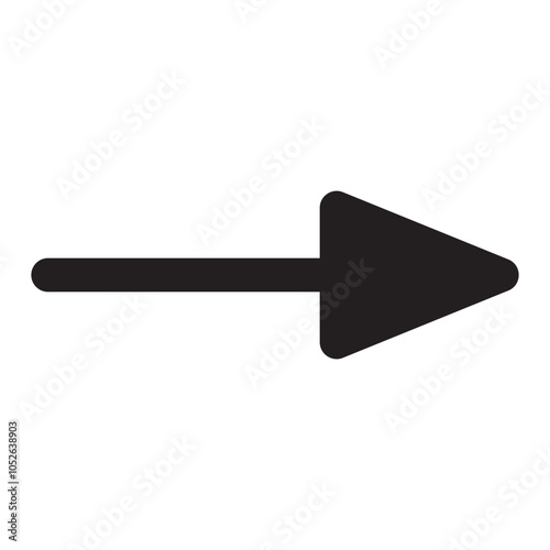 Arrow icon. flat style Arrow symbol. simple Arrow icon on a white background.