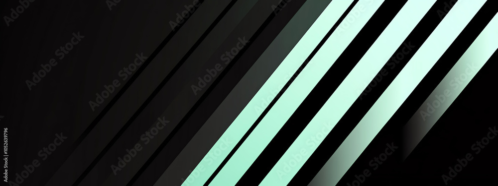 Obraz premium Dynamic Abstract Tech Lines Create Vibrant Gradients on a Dark Background, Ideal for Modern Designs