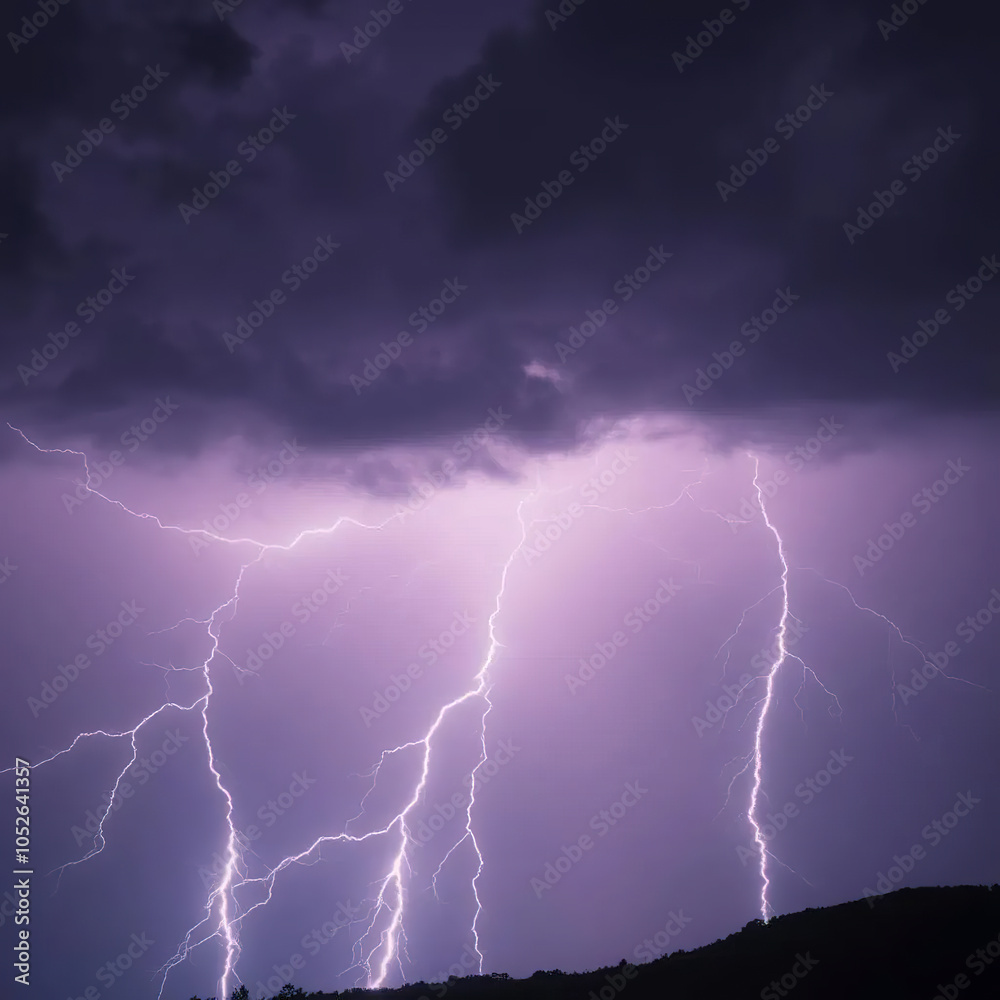 lightning in the sky, close up lightning in the sky, close up