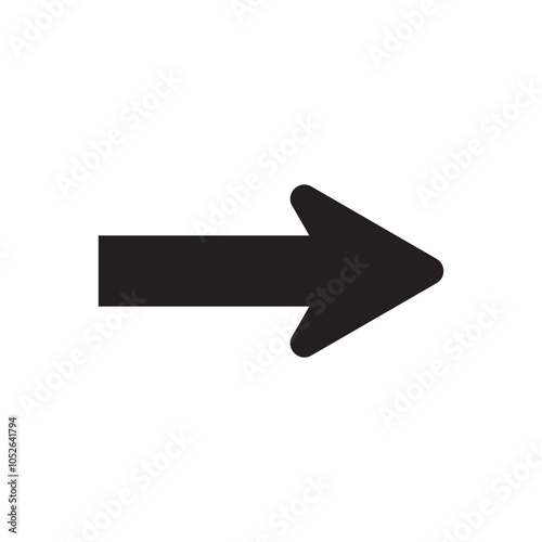 Arrow icon. flat style Arrow symbol. simple Arrow icon on a white background.