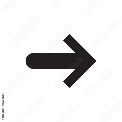 Arrow icon. flat style Arrow symbol. simple Arrow icon on a white background.